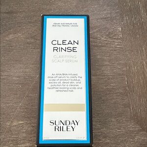 Sunday Riley Clean Rinse Clarifying Scalp Serum - Blue/White/Gold
